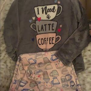 I need latte coffee pj set